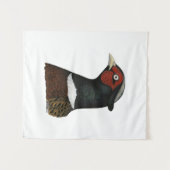 Ringnek Pheasant Head Wandkleed (Voorkant (horizontaal))