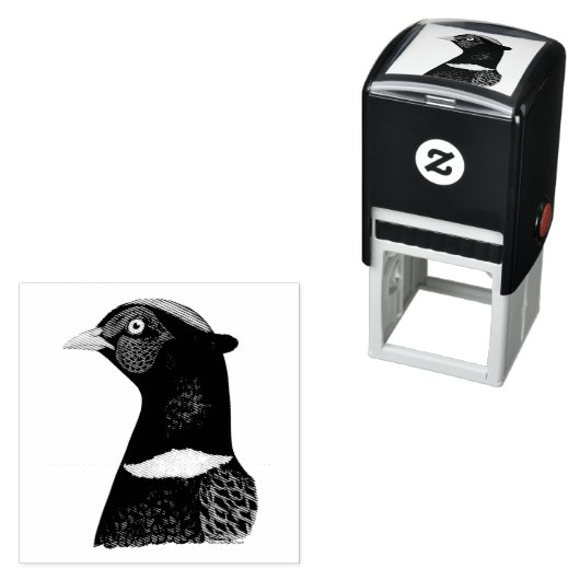 Ringnek Pheasant Head Zelfinktende Stempel (In situ)