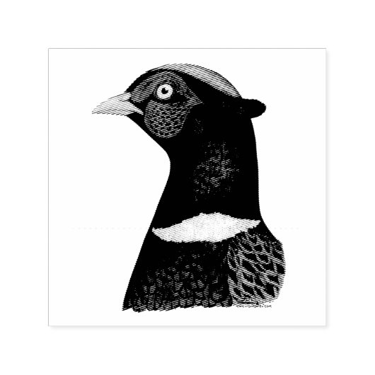 Ringnek Pheasant Head Zelfinktende Stempel (Design)