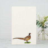 Ringnek Pheasant Rooster Briefpapier (Staand voorkant)