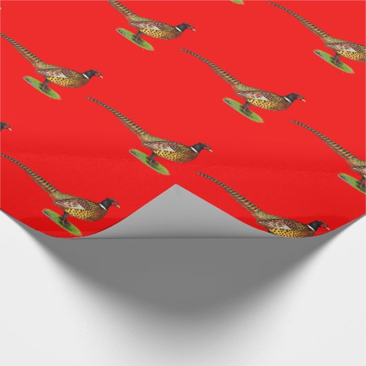 Ringnek Pheasant Rooster Cadeaupapier (Hoek)