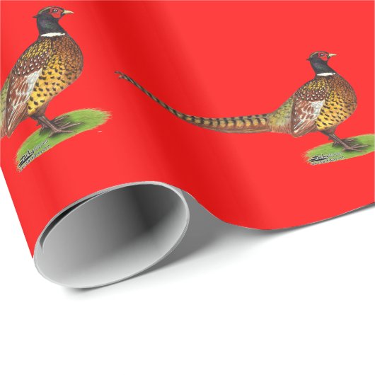 Ringnek Pheasant Rooster Cadeaupapier (Rol Hoek)