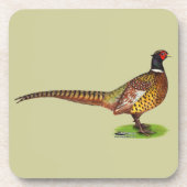 Ringnek Pheasant Rooster Drankjes Onderzetter (Voorkant)