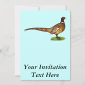 Ringnek Pheasant Rooster Kaart (Voorkant)