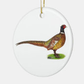 Ringnek Pheasant Rooster Keramisch Ornament (Links)