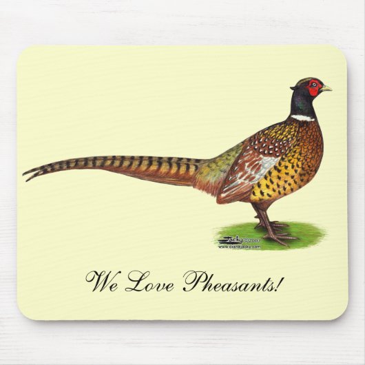 Ringnek Pheasant Rooster Muismat (Voorkant)