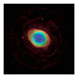 Ringnevel of NGC 6720 Ware Vorm Perfect Poster