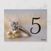 Ringnummers diamanten en weddenschappen briefkaart (Achterkant)