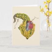 Ringo het wenskaart van de huisvink kaart (Gele Bloem)