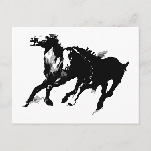 Ringpaarden Briefkaart (Voorkant)