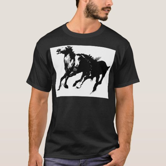 Ringpaarden T-shirt (Voorkant)
