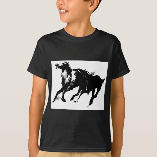 Ringpaarden T-shirt (Voorkant)