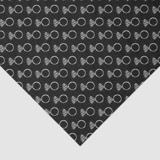 Ringpatroonontwerp voor diamant Verloving Tissuepapier (Detail)