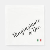 Ringraziamo a Dio - Italiaans dankbaarheidsdiner Servet (Voorkant)