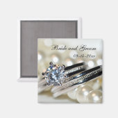 Rings en het Witte Berichten Bieden sparen de Datu Magneet (Voorkant / Achterkant)