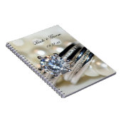 Rings en White Pearls Wedding Notitieboek (Rechterzijde)