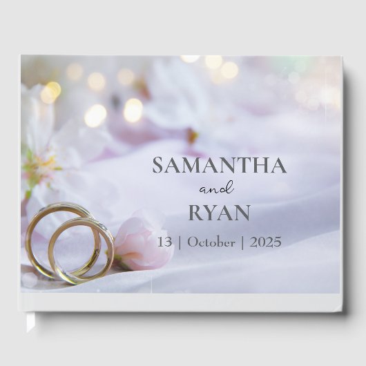 Rings gastenboek | Luxe bruiloften (Voorkant)