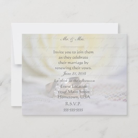 Rings gelofte verlenging uitnodiging (Achterkant)