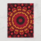 Rings goud op Red Mandala Briefkaart (Voorkant)