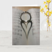 Ring's Heart Shadow Kaart (Gele Bloem)