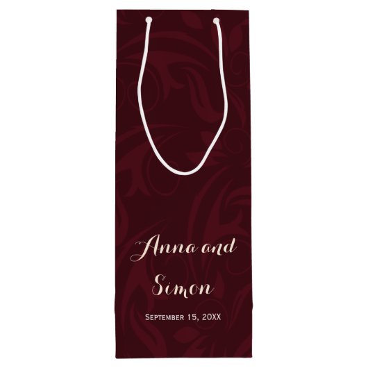 Rings in het Wijnridderhuwelijk Wijn Cadeautas (Achterkant)