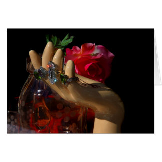 Rings op haar vingers