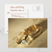 Rings RSVP Uitnodiging Briefkaart (Voorkant / Achterkant)