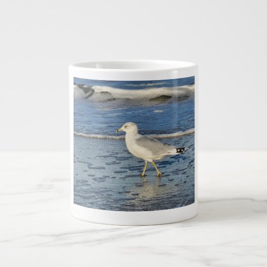 ringsgefactureerde meeuw grote koffiekop (Voorkant)