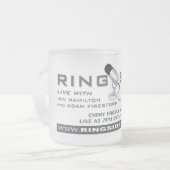 Ringside Live Frosted Glass Mok (Voorkant links)