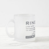 Ringside Live Frosted Glass Mok (Links)