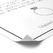 Ringspel Bachelorette Party Elegant Minimalist Poster (Hoek)