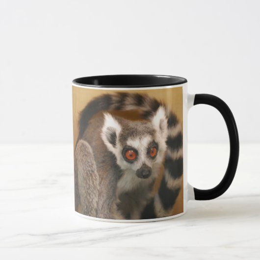 Ringstaart Lemur 2-panel 2-tone Mok (Rechts)