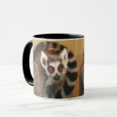Ringstaart Lemur 2-panel 2-tone Mok (Voorkant links)