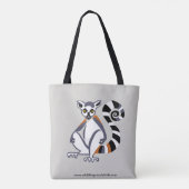 RingstaartLEMUR - Behoud - Ecologie Tote Bag (Achterkant)
