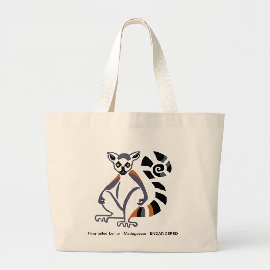 RingstaartLEMUR - Dierenvriend - Wildlife - Grote Tote Bag (Voorkant)
