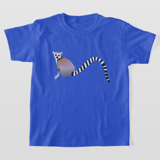 RINGSTAARTLEMUR ILLUSTRATIE T-SHIRT (Laagn)
