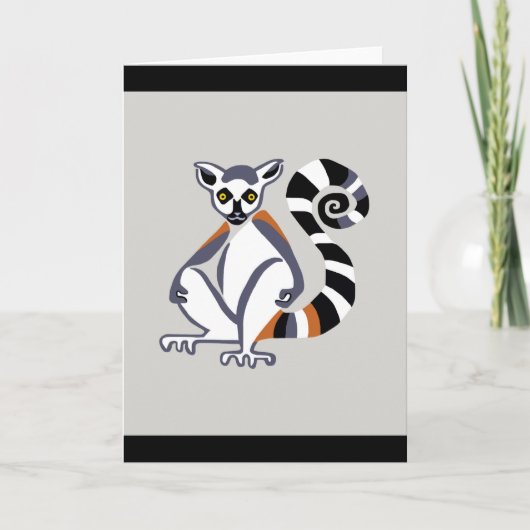 RingstaartLEMUR - Wildlife - Natuur - Kaart (Voorkant)