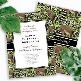 Ringstaartlemuren Madagaskar Oerwoud Party Kaart