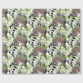 Ringstaartlemuren van Madagaskar in het Oerwoud Cadeaupapier (Vlak)