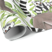 Ringstaartlemuren van Madagaskar in het Oerwoud Cadeaupapier (Rol Hoek)