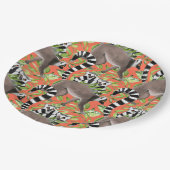 Ringstaartlemuren van Madagaskar in het Oerwoud Papieren Bordje (Gekanteld)