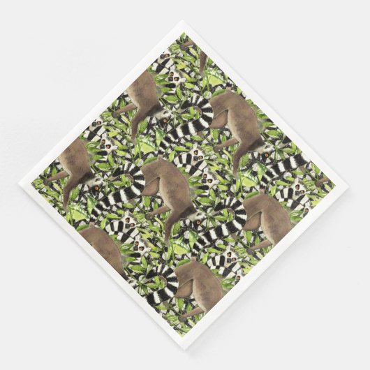 Ringstaartlemuren van Madagaskar in het Oerwoud Servet (Hoek)