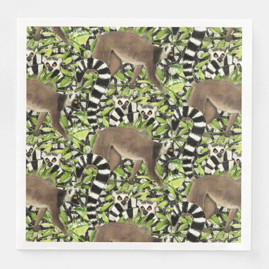 Ringstaartlemuren van Madagaskar in het Oerwoud Servet (Voorkant)