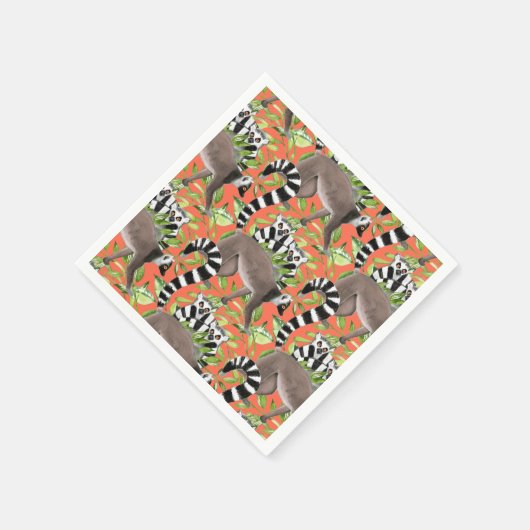 Ringstaartlemuren van Madagaskar in het Oerwoud Servet (Hoek)