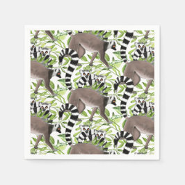 Ringstaartlemuren van Madagaskar in het Oerwoud Servet