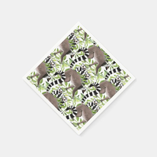 Ringstaartlemuren van Madagaskar in het Oerwoud Servet (Hoek)