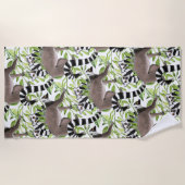 Ringstaartlemuren van Madagaskar Tropisch Oerwoud Strandlaken (Voorkant)