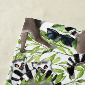 Ringstaartlemuren van Madagaskar Tropisch Oerwoud Strandlaken (In situ)