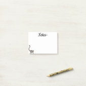 Ringstaartmaki Post-it® Notes (Op bureau)