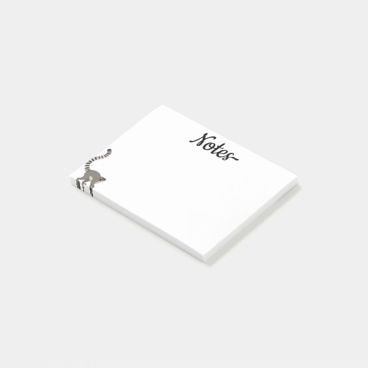 Ringstaartmaki Post-it® Notes (Schuin)